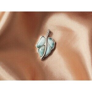 Larimar Gemstone Necklace Jewelry | 925 Sterling Silver Necklace